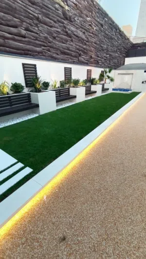 Artificial grass (Fake grass) and Nature grass for the garden, balcony and backyard
