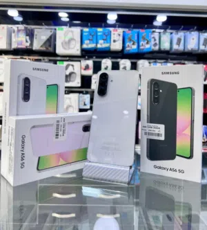 جهاز جديد Samsung A56 5G رام 16 و 24 جيجا 128 و  256 هدية كفر ولزقة وشاحن الاصلي متوفر توصيل