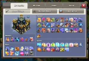 Clash of clans old ID with 6 builder all max upgrade done for th17 and I keep upgrading