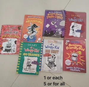 Kids books (dork diaries, diary of wimpy kid, secret seven)