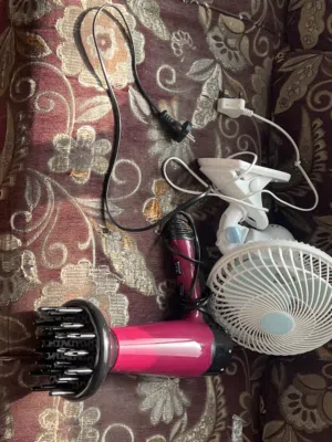 سشوار و دفيوسر و مروحة صغيرة