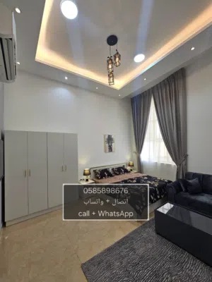 للإيجار استيديو مفروش ضمن فيلا في الهيلي 2300 شهري شامل