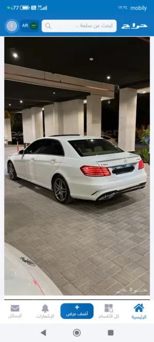مرسيدس E350 كت AMG 2016 ممشى قليل