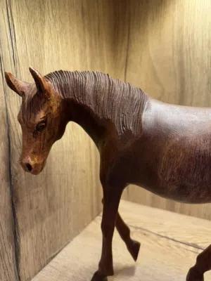 Hand-Carved Horse made of Solid Suar Wood