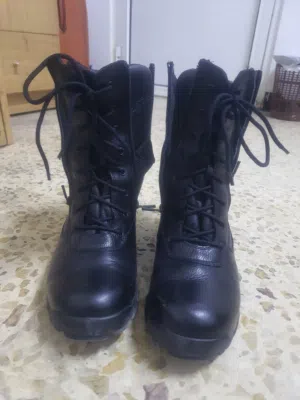 بصطار عسكري ساق طويل صناعه صربيا جلد طبيعي