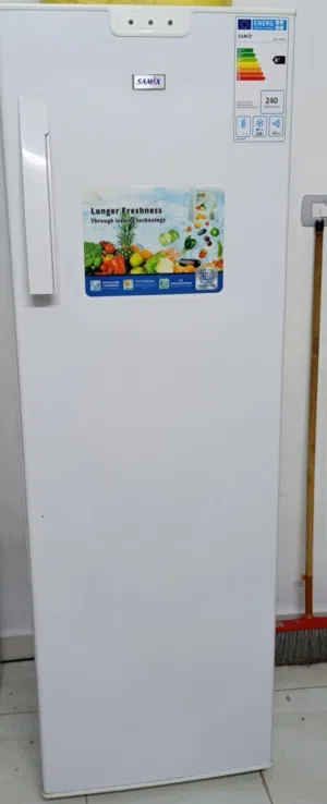 فريزر سامكس كبير 188 لتر بحالة الوكالة توفير طاقة نظام هواء مش جليد