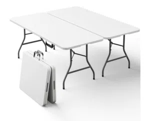 2 6FT Foldable & Portable Tables 55RO