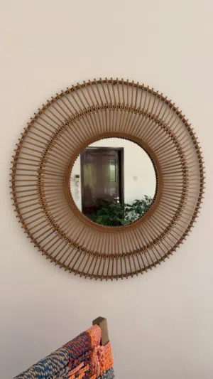 Decorative Rattan Wall Mirror for Sale