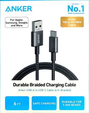 كيبل شحن اصلي نوع ANKER