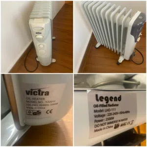 2 Oil heater second hand in very good condition almost new