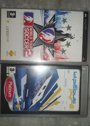 لعبتين psp اصلية World Tour Soccer 2   Wipeout Pure لا اعلم اذا يشتغلون