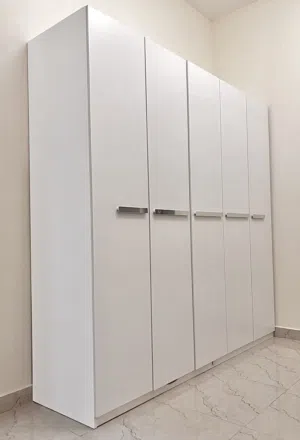 Premium Pan Home 5-Door Wardrobe - Like New (White)