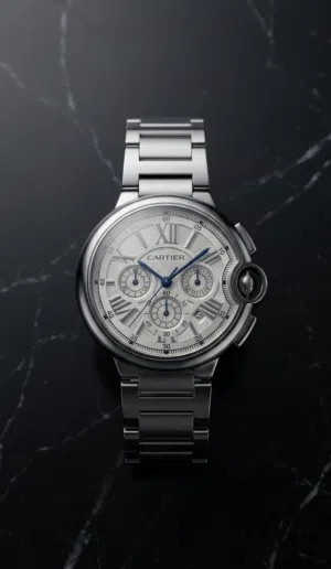 Cartier Ballon Bleu Chronograph Style - Premium Master Copy - Excellent Condition