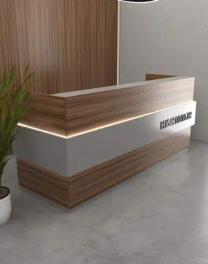 كاونتر استقبال مودرن متاح جميع الالوان والمقاسات بخامات عالية الجودة