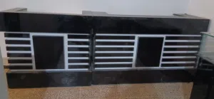 طاولات عرض وطاولات استقبال رسبشن وسكفاليات حديد وعلاقات ملابس