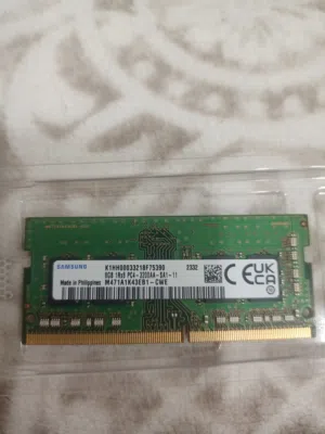 رام لابتوب Samsung 8GB DDR4 3200MHz - نظيفة