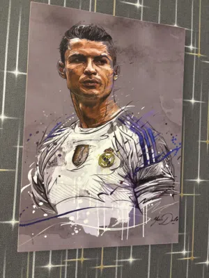 لوحة للاعب كرستيانو رونالدو