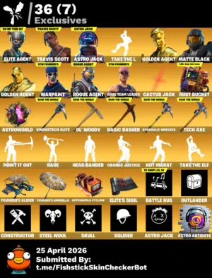 حساب فورت نايت نادر