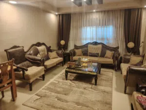 طقم كنب 9 مقاعد وكاله خشب زان بسعر حرق