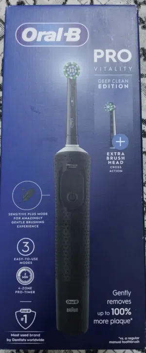 فرشاة أسنان Oral-B Pro أصلية (UK Edition ) - موديل Vitality Deep Clean الجديد بالباكيت