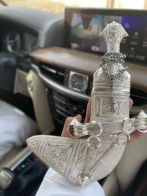 خنجر سعيدي صياغه قديمه و فضه متروسه