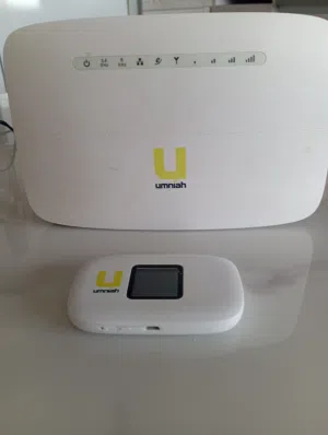 واي فاي منزلي + ماي فاي متنقل – من Umniah  حالة ممتازة