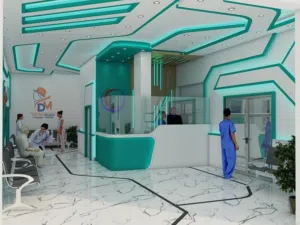ديكور المستشفى،المراكز الصحية،العيادات،المرافق،الاستقبال،صالة الانتظار،الاشعة،الملاحظة،