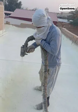 مقاول أعمال عازل مائي وحراري واعازل الاسطح الجديده والقديمه وصيانتها