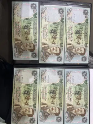 للبيع: 6 ورقات نقدية من فئة 25 دينار عراقي (إصدار صدام حسين - 1986