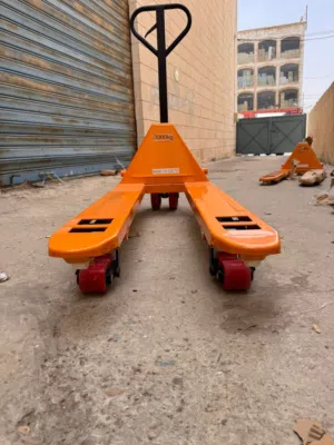 جك طبالي 3 طن (عجل أحمر PU) - هادئ وقوي للأرضيات الناعمة!