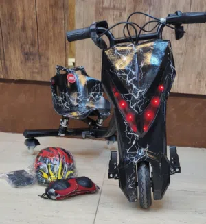 سكوتر الدرفت الاصلي الحجم الجامبو عرض لنهايه الكميه فقط 95مع خوذه حمايه وكسارات 36 فولت 4400بطاريه