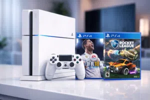 موجود بلايستيشن 4 فات لون ابيض