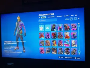 Fortnite account 400 skins. 300 backblings and 300 pickaxe and 800 emotes Payment cliq