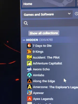 حساب steam pc  لعبه 478