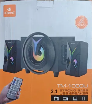 سستم صوت (سبيكرات + ساب ووفر) Kisonli TM-1000U بحالة ممتازة للبيع