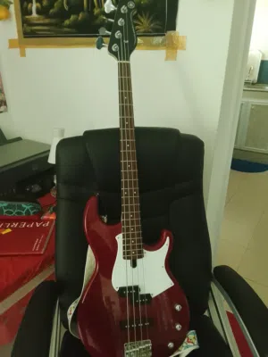 Brand New Yamaha BB234 Bass GuitarRed with free guitar strap,connection cable and handle