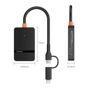 TYPE-C+LIGHTIN 8 IN 1 Card Reader