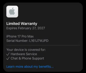 iPhone 17 pro max