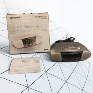 Panasonic AM/FM Dual Alarm Clock Radio راديو بناسونيك مع ساعه منبه موجتين AM . FM جديد تم جديد تما