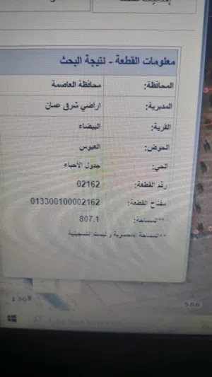 ارض للبيع في البيضاء
