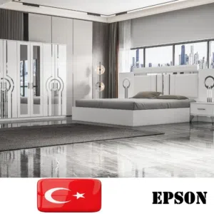 TURKEY BEDROOM SET WITH MATTRESS WITH FITTING/غرف نوم مل ترکیہ مع دوشج مع تعکیب ماجانیہ