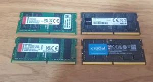 مجموعة قطع رام لابتوب بحالة الوكالة DDR4 32 GB و 16GB DDR4 و DDR5 16GB  جديد بسعر مغري