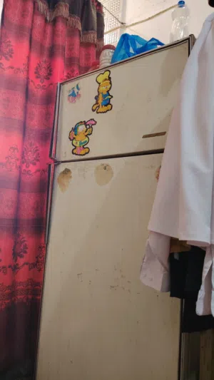 ثلاجه وانبوبه غاز وسرير بدورين