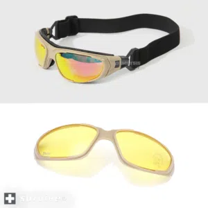 نظارات عسكرية ، شمسية ، للعمل، مع اربعه عدسات