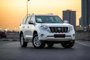 Toyota Prado 2017 White  V6 GXR  GCC Specs. Sunroof  BD 10,450 Neg.