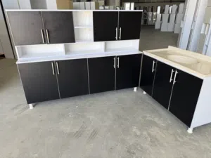 كاونترات خشب mdf مترين مع ملحق مترين وسنك مرمر قياس مترو20