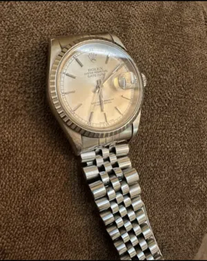 ساعة رولكس مقاس 36 اصليه مع اورقها لجدي رحمه الله