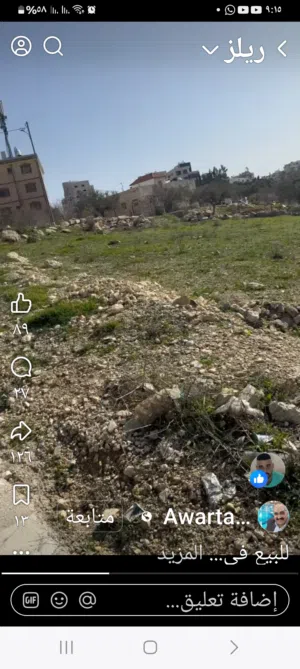 Residential Land for Sale in Ramallah and Al-Bireh Dayr Ibzi'