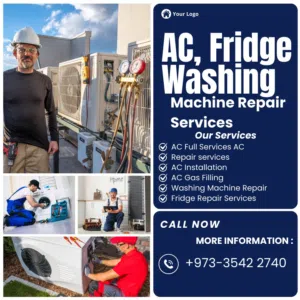 Home appliance AC service repair split AC package unit repair service washing machine repair