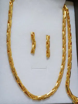 أطقم من إكسسوارات ذهب إيطالي مطلي